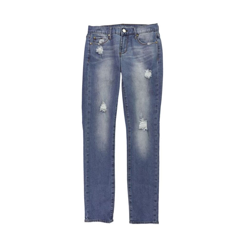 Articles of Society Womens Distressed Regular Straight Leg Jeans, NWT